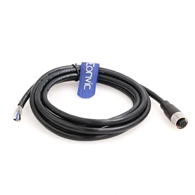 Abbildung von Eonvic Industrial M12 5 Pin Female Aviation Sensor Connector Elektrisches Sensorkabel