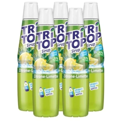 Abbildung von Tri Top Getränke Sirup Zitrone Limette 600ml kalorienarm (5er Pack)