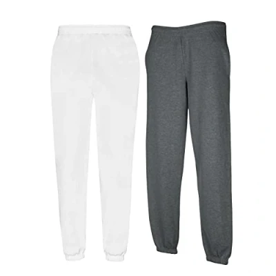 Abbildung von Fruit of The LoomHerren Hose, 1x Dark Heather + Weiss elastisch 1 HL Kauf Notizblock, XL