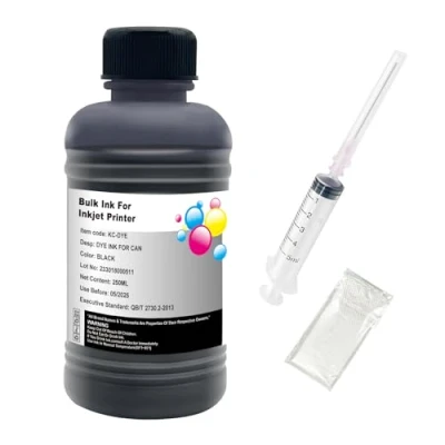 Abbildung von Hallosun 250ML Schwarze Nachfülltinte Kompatibel für Canon PG 560 CL 561 540 541 540XL 541XL 560XL 561XL 40 usw Serie mit CISS CIS System 1 Spritze, Handschuh