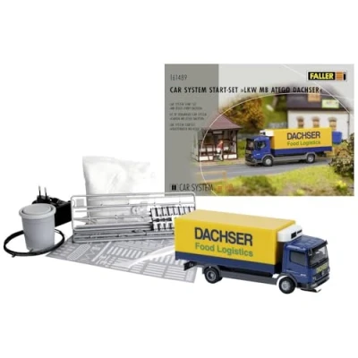 Abbildung von Faller 161489 Start Set LKW MB Atego Dachser Car System H0 Fahrzeug