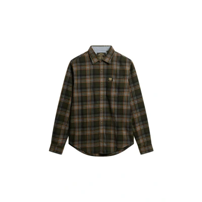 Abbildung von Superdry LONG Sleeve Lumberjack Hemd, Herren, Größe: XXL, Buckshot check olive