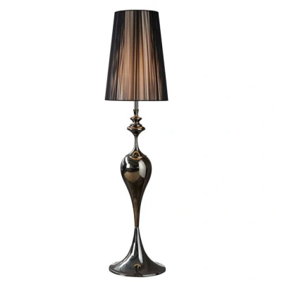 Abbildung von riess ambiente Stehlampe LUCIE 160cm schwarz, ohne Leuchtmittel, Barock Design