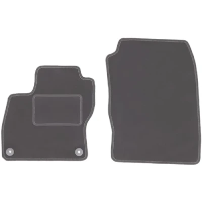 Abbildung von Wielganizator Automatte Passend für Ford Focus MK3 Schrägheck, Limousine, Kombi 2010 2018 Velours Autozubehör Auto Fußmatten Fußmatte 2 teilig Graphit
