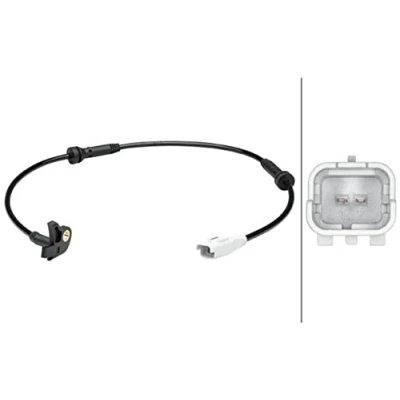 Abbildung von HELLA 6PU 012 679 181 ABS Sensor aktiver 2 CITROËN: Berlingo II, C4 I Grand Picasso, Picasso 1, PEUGEOT: Partner II Tepee