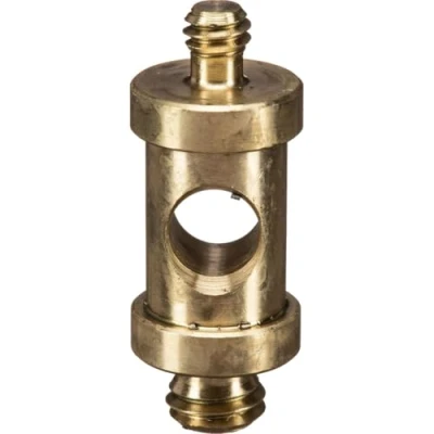 Abbildung von Manfrotto 118 Zapfhahn für 2905 1/4 20 Zoll männlich und 3/8 männlich, 26 mm Langer Adapter ersetzt 3107, Messing
