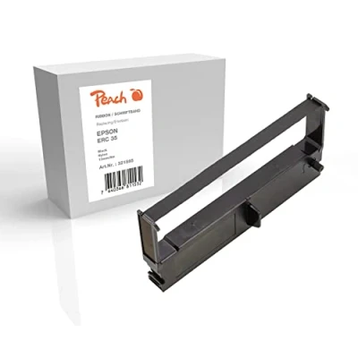 Abbildung von Peach Farbband ersetzt Epson ERC 35, schwarz, Nylon, 13mm/8m, Ribbon