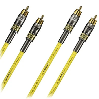 Abbildung von HICON &quot;EPILOGUE&quot; 2 x 1,5m Referenz Cinch RCA Kabel by Sommer Cable EP3F 0150