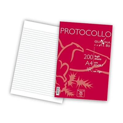 Abbildung von Pigna 02156211r Blätter Protokoll Pigna, 1R, No, 80 g/qm, 02156211r, Stück 200