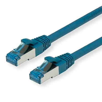 Abbildung von VALUE Patchkabel Kat.6A (Class EA) S/FTP (PiMF), LSOH, blau, 1 m