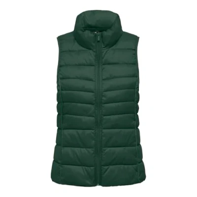 Abbildung von ONLY Damen ONLNEWCLAIRE Quilted Waistcoat OTW NOOS Mantel, Sycamore/Detail:Pipping Tone in Tone, XL