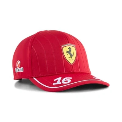 Abbildung von PUMA Scuderia Ferrari F1 2025 Charles Leclerc Kappe Rot Einheitsgröße