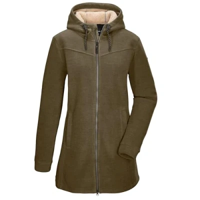 Abbildung von G.I.G.A. DX by killtec Fleecejacke &quot;GW 82 WMN FLC PRK&quot;, Fleeceparka mit Teddyfell, 2 Wege Reißverschluss, verstellbare Kapuze