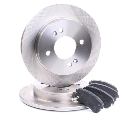 Abbildung von RIDEX 3405B0111 Bremsscheiben und beläge Hinterachse voll KIA: Picanto II, I, HYUNDAI: i10 I