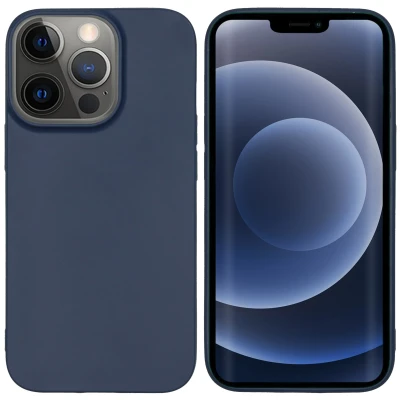 Abbildung von Apple iPhone 13 Pro Hülle Silikon iMoshion Soft Case/Backcover Handyhülle Dunkelblau