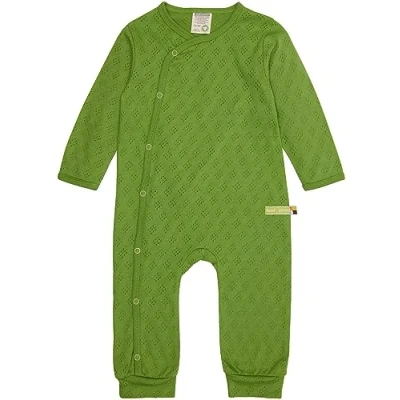Abbildung von loud + proud Unisex Baby Jacquard Strick, Gots Zertifiziert Overall, Grass, 74 80 EU
