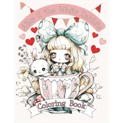 Abbildung von Alice &amp; the White Rabbits Coloring Book: A Adventure in Wonderland