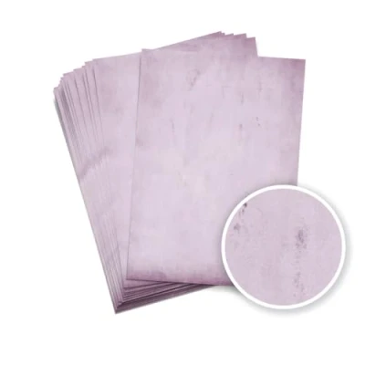 Abbildung von Partycards 50 Blatt Lila Briefpapier doppelseitig Bedruckt, 90 gr, Vintage Urkundenpapier, DIY Flaschenpost Schatzkarte Speisekarte Bastelpapier Druckerpapier
