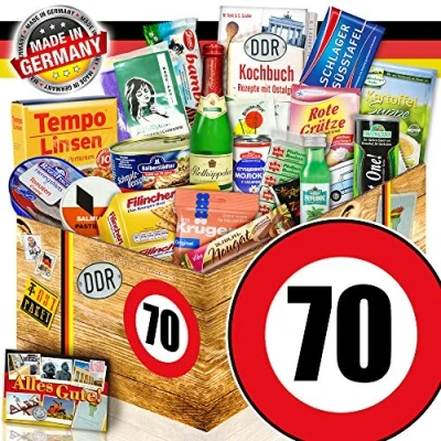 Abbildung von DDR Paket/Spezial Geschenk Box / 70 Geburtstag/Geschenk Mutter