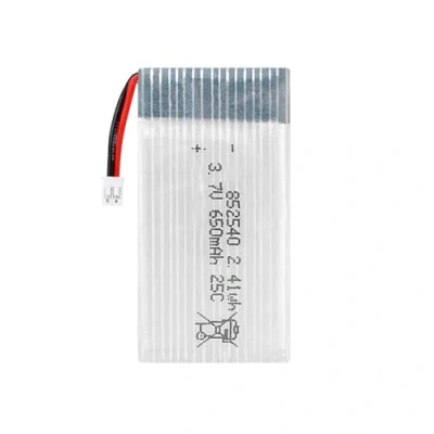 Abbildung von Lithium Polymer Akku 3.7V 650mAh 852540 Wiederaufladbarer Lipo Ion mit PH2.0 2P Stecker für RC Drohne Flugzeug Zubehörteil