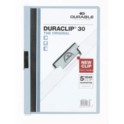 Abbildung von DURABLE Klemmhefter Duraclip DIN A4 hellblau