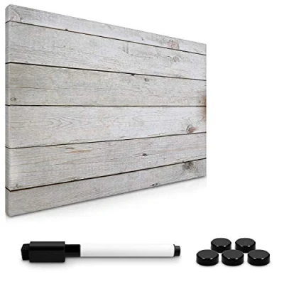 Abbildung von Navaris Tafel Magnetpinnwand Memoboard 60x40 cm abwaschbar mit Halterung