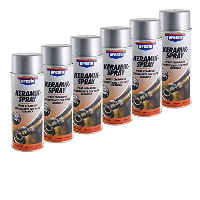 Abbildung von 6x Presto Keramik Spray Keramikspray Keramikpaste Bremsenspray Kupferpaste Spraydose Dose 400ml