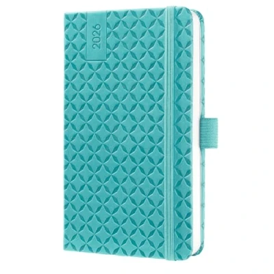 Abbildung von SIGEL J6102 Wochenkalender 2026 A6, petrol, Hardcover, Gummiband, Stiftschlaufe, Einstecktasche, 174 Seiten, vegan, aus nachhaltigem Papier, Terminplaner Kalenderbuch Jolie