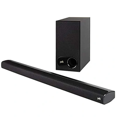 Abbildung von Polk Audio Signa S2 TV Soundbar mit Subwoofer, HDMI ARC, Bluetooth, Dolby Digital, AUX, optischer Eingang, Schwarz