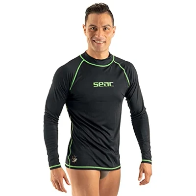 Abbildung von Seac T Sun Long Man, schützendes Rash Guard Tauchshirt zum Schnorcheln und Schwimmen mit Sonnenschutz
