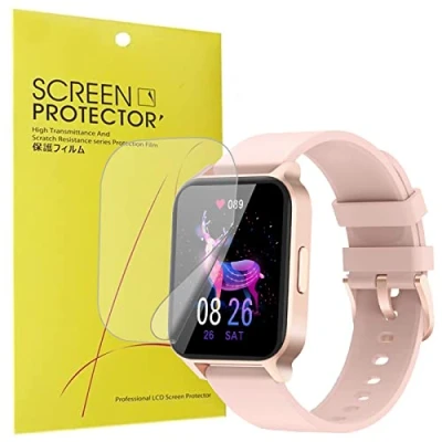 Abbildung von onetuo Schutzfolie Kompatibel für Fitonme 1.69 zoll Smartwatch, HD klar Flexible TPU Folie [Blasenfreie] [Kompatibel mit Hülle] [Premium Qualität]Displayschutzfolie (6 Pack)