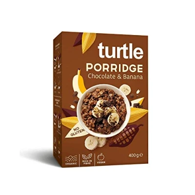 Abbildung von Glutenfreies Bio Getreidebrei mit Schokolade und Bananen, 400 Gramm, Turtle SPRL