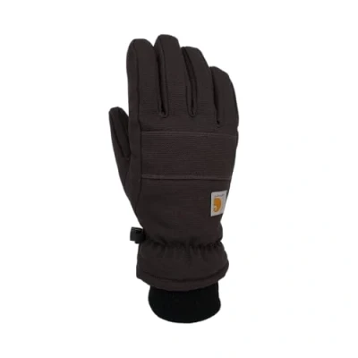 Abbildung von Carhartt Herren Insulated Duck/Synthetic Leather Knit Cuff Glove Handschuhe für kaltes Wetter, Schwarz, XX Large