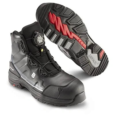 Abbildung von Brynje Sicherheitsschuh Strom 3S SRC Superleichte und sportliche Sicherheitsschuhe mit BOA Fit System Schwarz Gr. 45