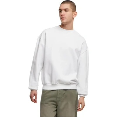 Abbildung von Build Your Brand Herren BY205 Ultra Heavy Cotton Crewneck Sweatshirt, White, L