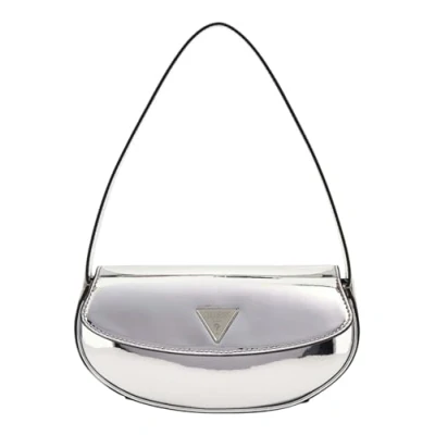 Abbildung von Guess Arnela FLAP Shoulder BAG Handtasche silvercoloured, Damen, Größe: One Size, Silver coloured