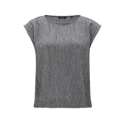 Abbildung von Opus Sefuro Structure Tshirt basic, Damen, Größe: 40, Coal blue