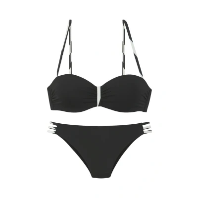 Abbildung von French Connection Bandeau SET Bikini, Damen, Größe: 40xA, Schwarz