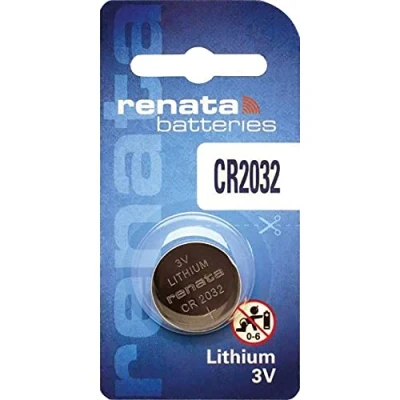 Abbildung von RENATA Lithium Knopfzelle CR2032, 3 V, 225 mAh, 5 Stück