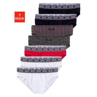 Abbildung von H.I.S 7 PACK Slip, Herren, Größe: Small, Rot