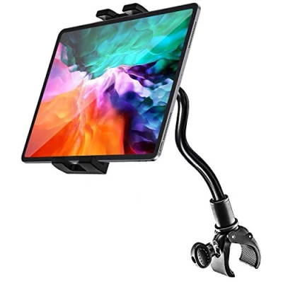 Abbildung von Schwanenhals Spinning Bike Tablet Halterung, woleyi Indoor Lenker Laufband Fahrrad Halter Ständer mit Flexible Lang Arm, für iPad Pro 12.9 11 .9.7, Air Mini, iPhone 4 13&quot; Handys und Tablets