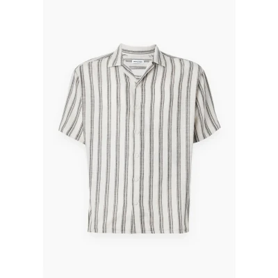 Abbildung von Jack &amp; Jones Jjeenzo Stripe Resort SS Hemd, Herren, Größe: XXL, Moonbeam