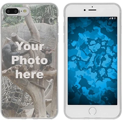 Abbildung von PhoneNatic Case kompatibel mit iPhone 7 Plus / 8 Personalisierte Handyhülle Clear zum selbst gestalten eigenem Foto