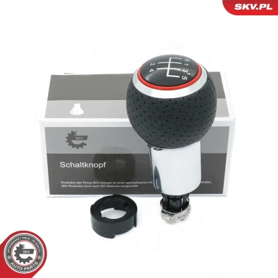 Abbildung von ESEN SKV 63SKV009 Schalthebelknauf 5 Gang Leder AUDI: A3 Schrägheck, A4 B6 Avant, A6 C6 Limousine