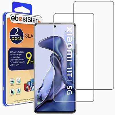 Abbildung von ebestStar {2 Stück) Panzer Schutz Glas für Xiaomi 11T, 11T Pro 2021, 3D Displayschutz, 9H gehärte Glas, Abgerundete, Blasenfrei