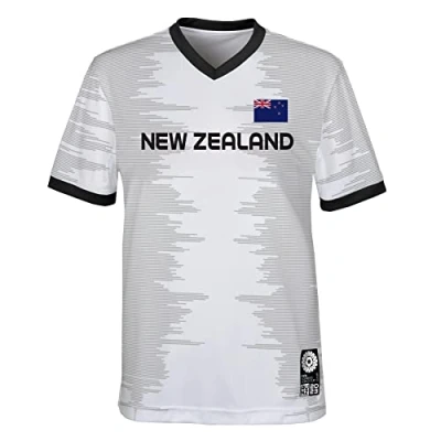Abbildung von FIFA Offizielles Trikot der Jugendmannschaft Frauenfussball Weltmeisterschaft 2023, Neuseeland, Weiß, 12 13 Jahre