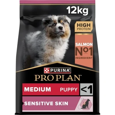 Abbildung von 12 kg Pro Plan Hund Medium Puppy Sensitive Skin...
