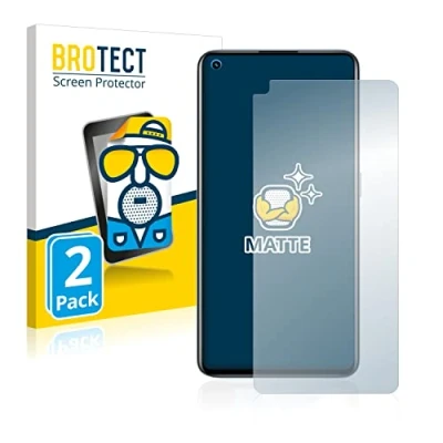 Abbildung von BROTECT Entspiegelungs Schutzfolie für realme GT Neo 2 (2 Stück) Matte Displayschutz Folie, Anti Reflex, Fingerprint