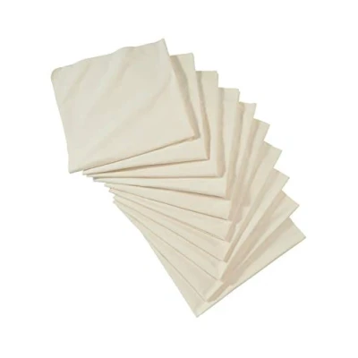 Abbildung von Bio Moltontücher 100% Baumwolle (kbA) GOTS zertifiziert, Natur, 80 x cm, 10er Set
