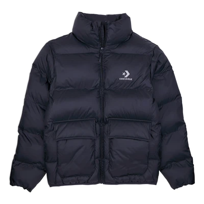 Abbildung von Converse Pocket Puffer Jacket Winterjacke, Herren, Größe: Large, Black